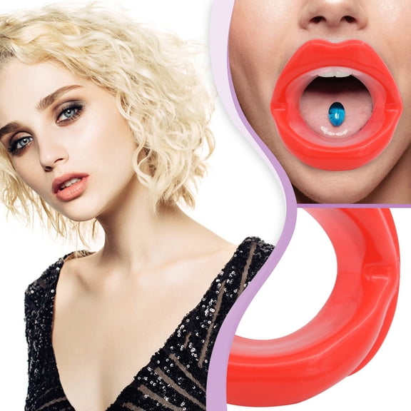 Lip Shaper Tool, Red - 1 Lip Shaper, Face Slimmer Lip Trainer Oral Exerciser Mouthpiece Beauty Care Face-Lift Tool Anti-Wrinkle Face-Lifting Tightener, Easter, St. Patrick'S Day, W Makeup Organizers