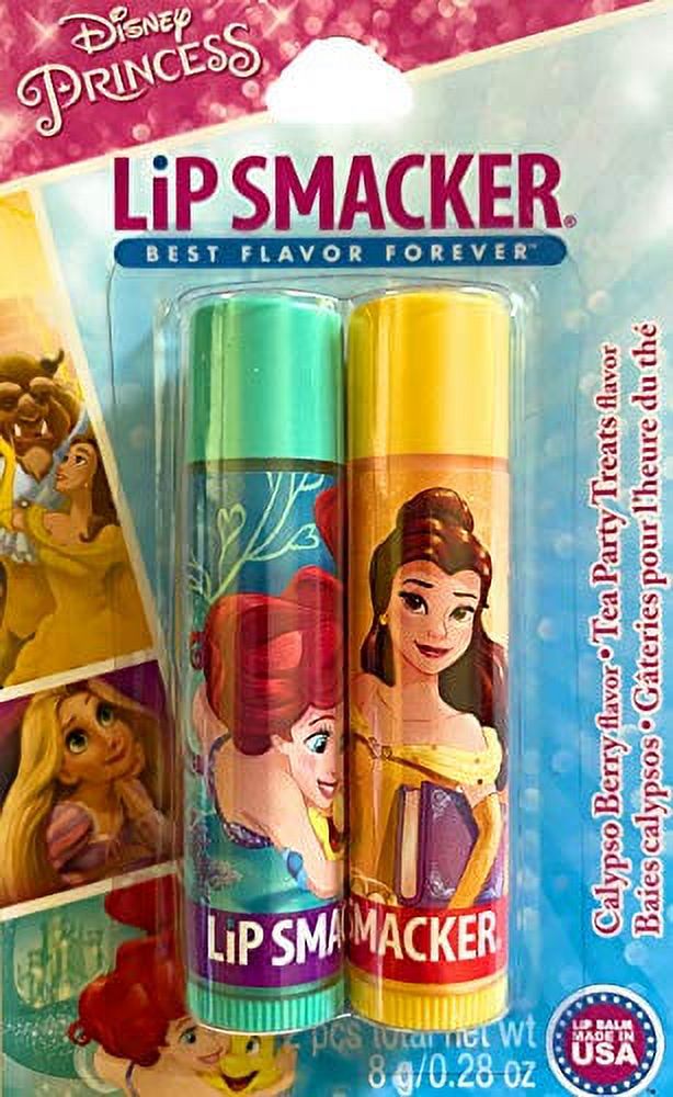 Lip Smacker Disney Princess Lip Balm Calypso Berry and Tea Party Treats ...