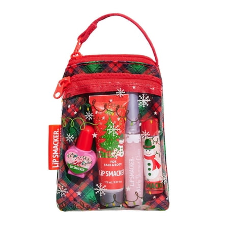 Lip Smacker Holiday Glam Bag Cosmetic Set - 4ct