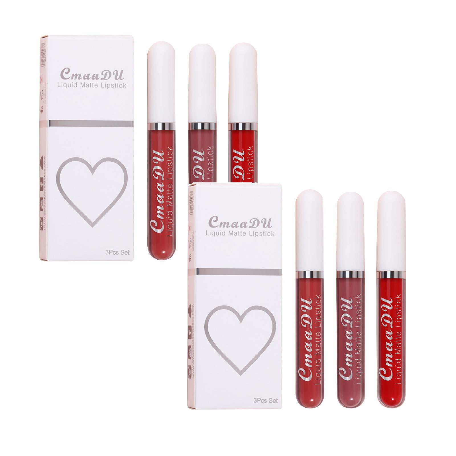 Lip Stain Velvety, 7.5ml 18 color lip gloss 3 box set matte waterproof