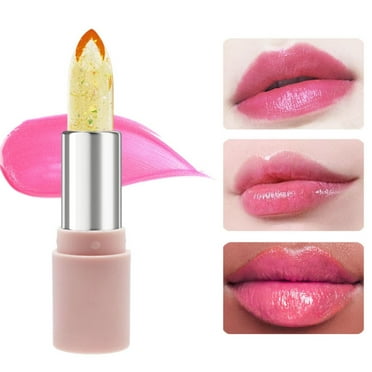 Lip Stains Long-Lasting Lip Stains Moisturizing Lip Glosses Waterproof Lipstick Lipstick Primers Flower Jelly Lipstick Beauty Lip Flower Warm Change Lip Moisturize Shine Jelly Lip