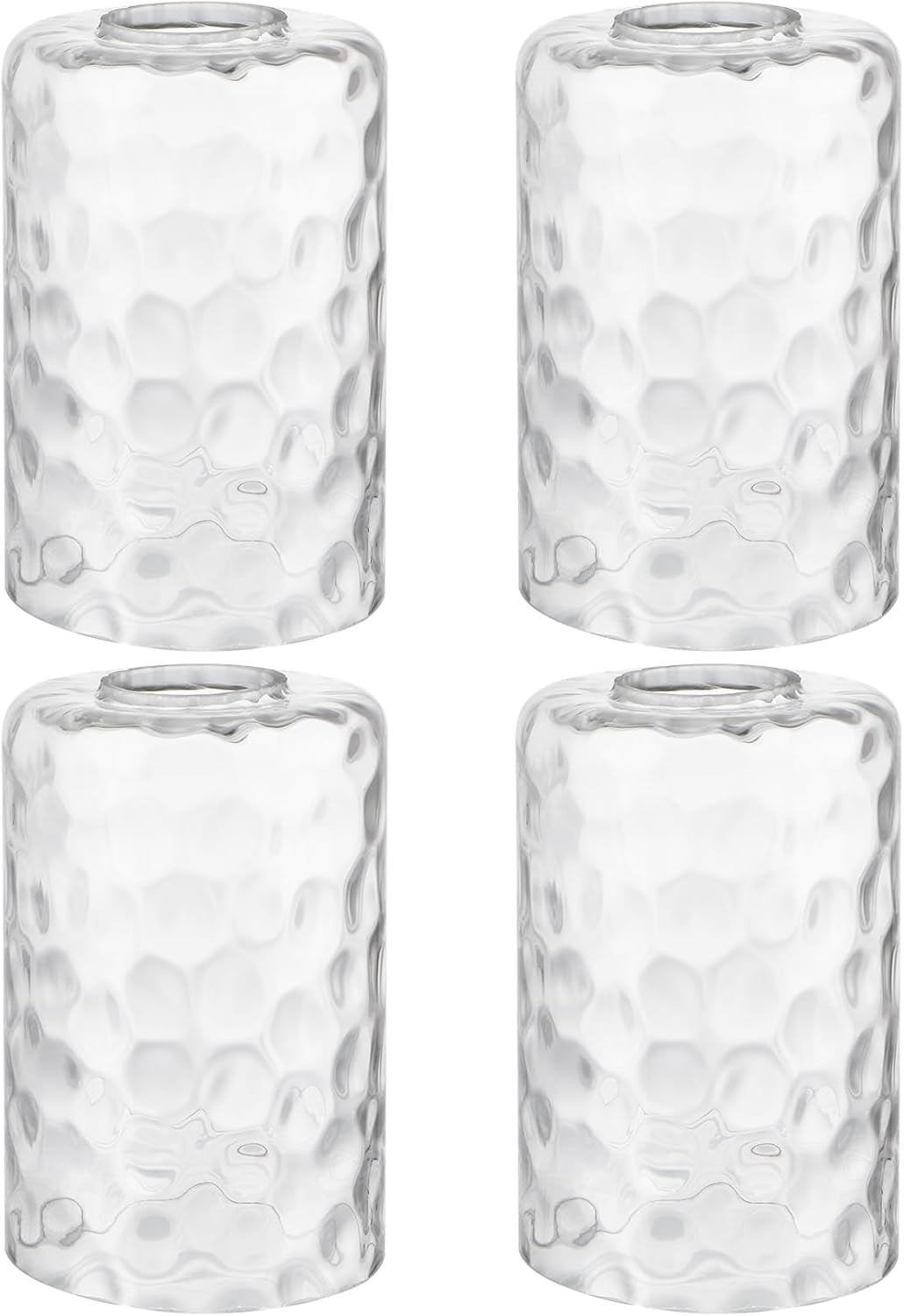 Lip-less Glass Lamp Shade, Cylindrical Light Cover with Fitter Opening ...