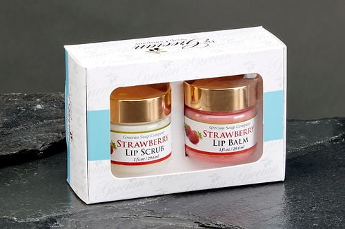 Lip scrub and lip balm boxed set - Pina Colada