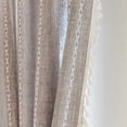 thumbnail image 1 of Lipa Farmhouse Curtain for Living Room,Semi Blackout Boho Curtains,Rod Pocket,1 Panel,52"Wx84"L,Dark Brown, 1 of 10
