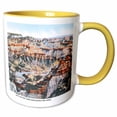 thumbnail image 1 of 3drose, Lipan Point, Grand Canyon National Park, Arizona as Scene from Above, 11oz Two-tone Yellow Mug, 1 of 6
