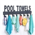 Rust Sea Wall Build Lipengxiao Outdoor Towel Holder, Rust Resistant Iron Wall Mount Drilled ...