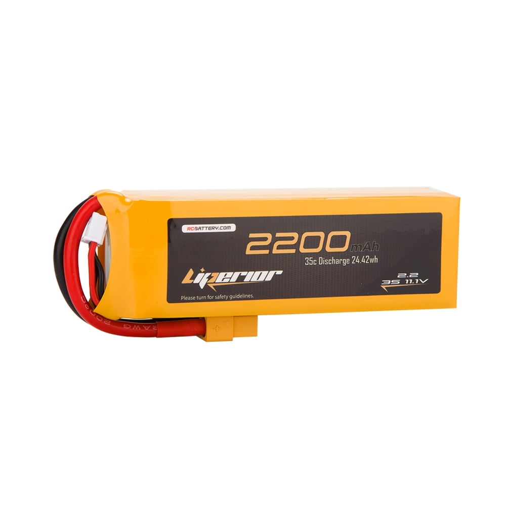 Batería Lipo 11.1V 2600mAh 35C 3S Con Conector XT60 Para Drones FPV, Aviones, Helicópteros Y Barcos RC – Alta Tasa De Descarga