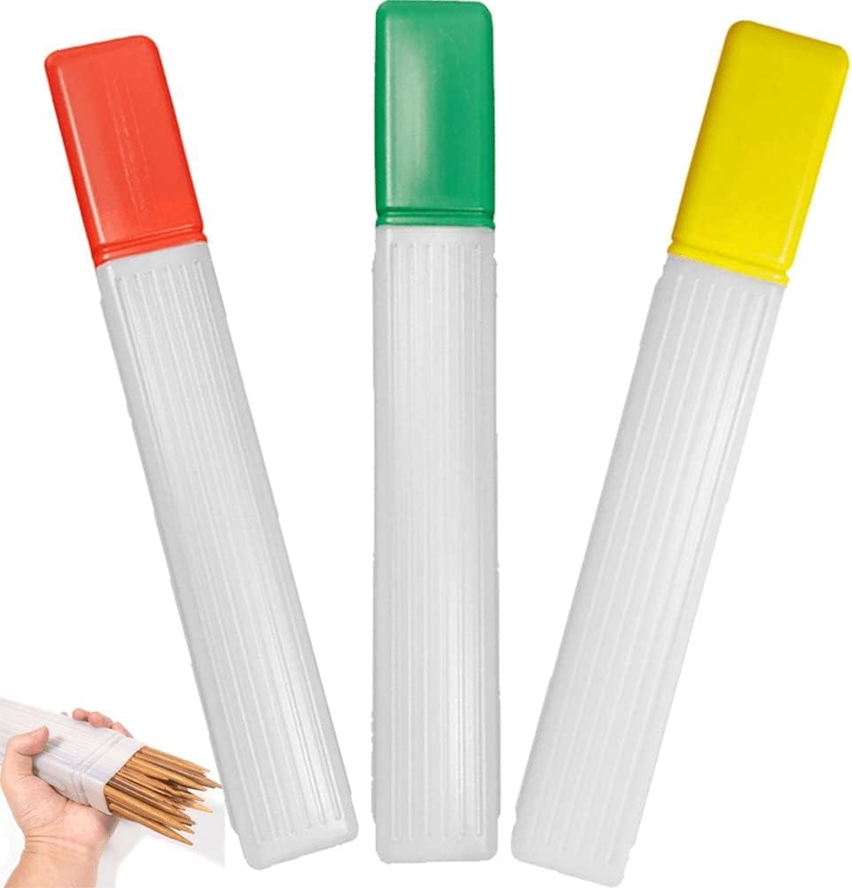 Lipfer Large Transparent Plastic Knitting Needle Pin Storage Case Tube ...