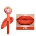 Lipgloss Fruit Plush Head Not Stained With Cup Mouth Red Lip Glaze Long