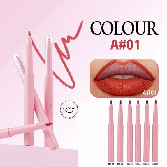 Lipliner Set,Soft Matte Lip Crayon for Natural & Overlined Lips,Long Lasting Waterproof Lip Stain for Smooth,Precise & Bold Color