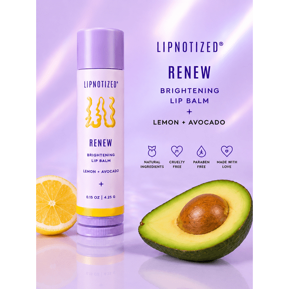 Lipnotized  "Renew" Lip Balm with Lemon & Avocado
