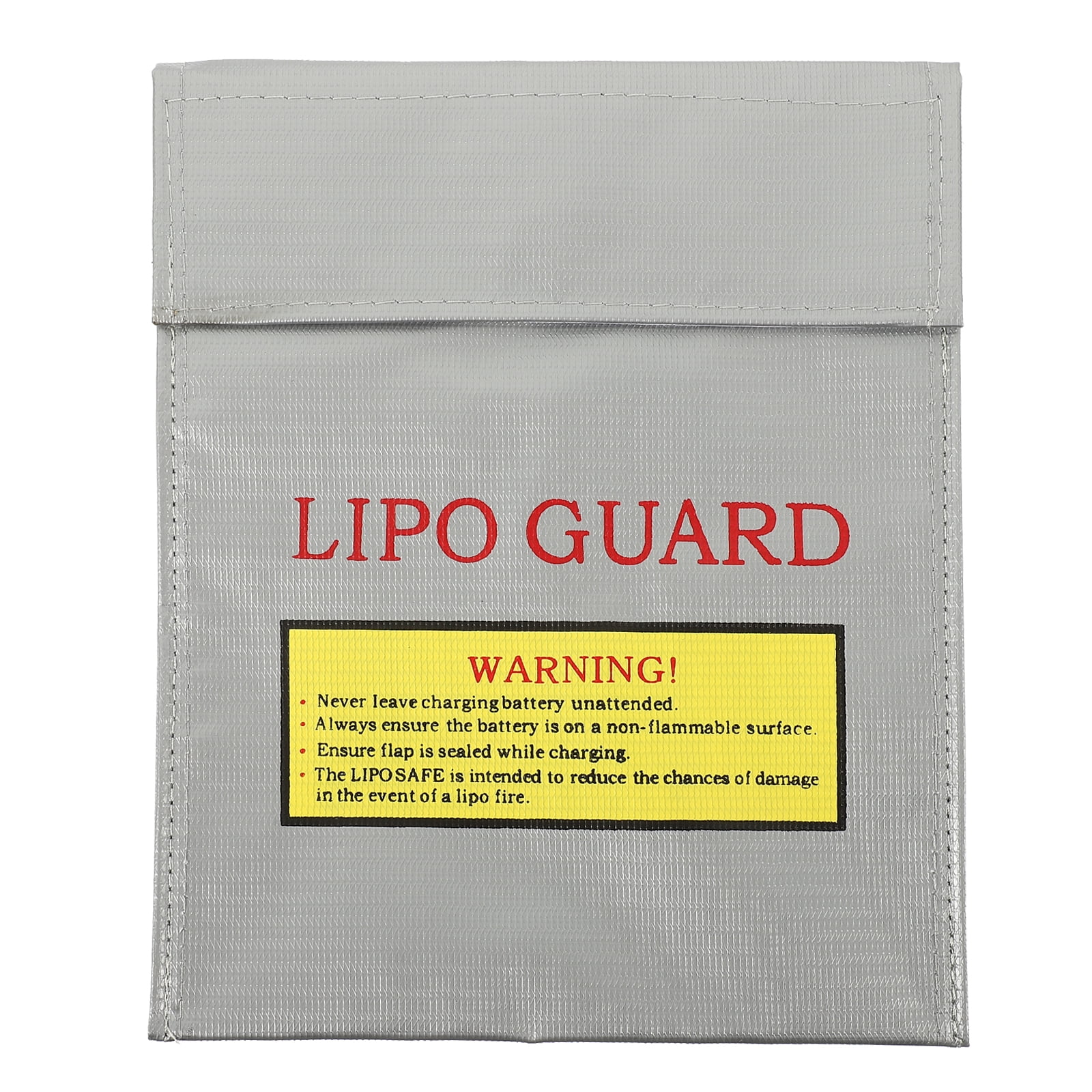 Lipo Battery Fireproof Bag Recharchargable Batteries Guard Safety Sack Storage Pack 18 X23cm Red