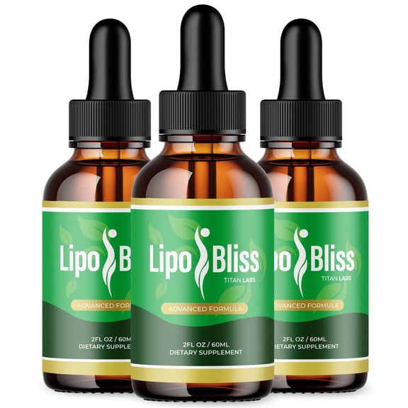 Lipo Bliss Advanced Formula Drops to Support Active Lifestyle LipoBliss 90 Servings