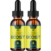 Lipo Boost Liquid Drops   LipoBoost Drops Extra Strength Natural Blend Healthy Organic Support, 2 Pack, 2 Month Supply