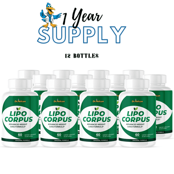 Lipo Corpus-Digestive Support- 12 Bottles- 720 Capsules