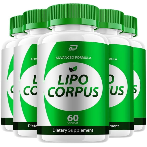 Lipo Corpus Keto Capsules – LipoCorpus Pills Advanced Formula, Maximum Strength, 5 Pack, 300 Capsules