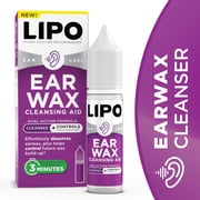 Lipo Earwax Cleansing Aid   Safe & Gentle, Peroxide-Free Ear Drops that Dissolve Wax Fast, Help Prevent Build-Up & Support Clear, Comfortable Ears
