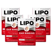 Lipo-Flavonoid Plus Inner Ear Health Dietary Supplement - 100 Caplets, Pack of 5