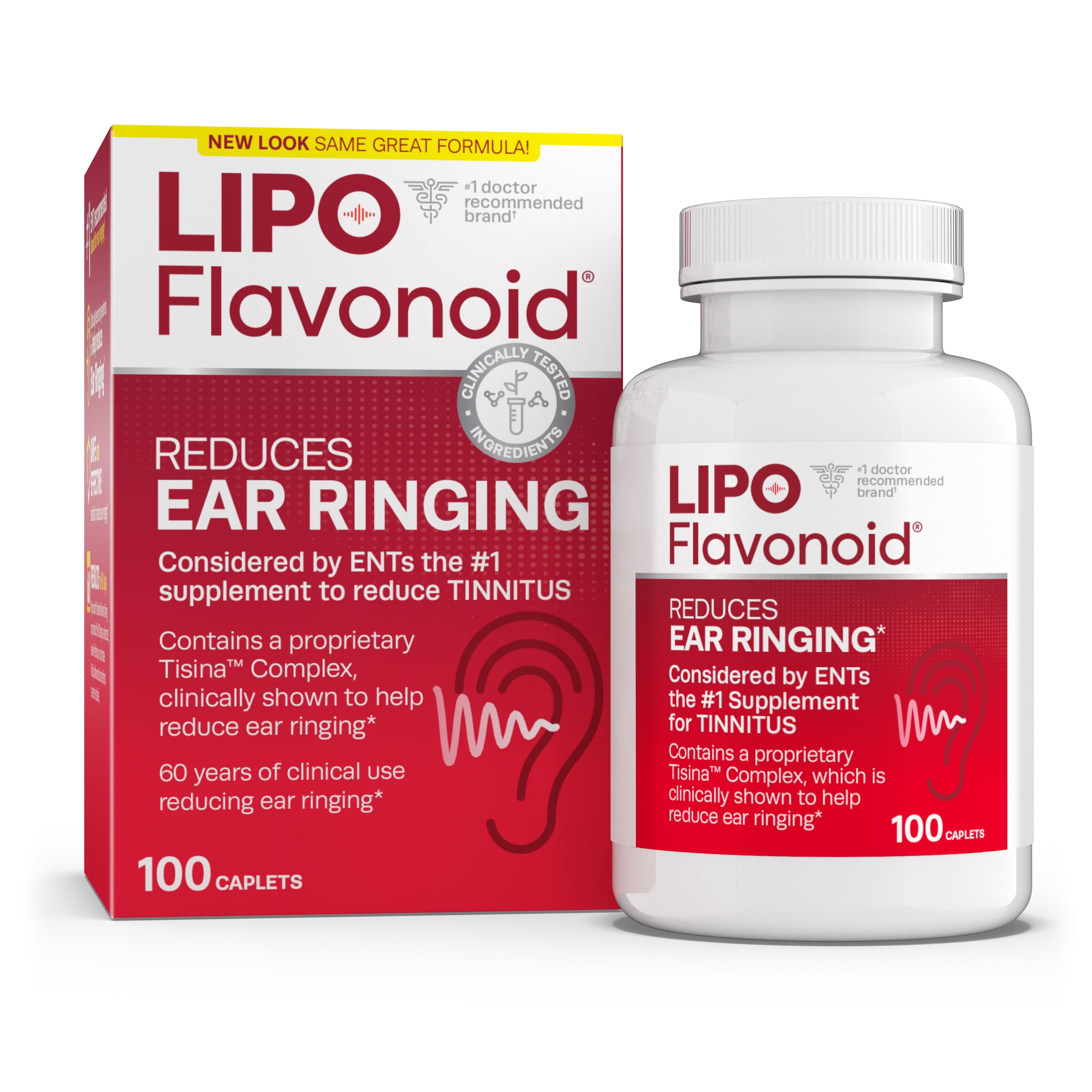 Lipo-Flavonoid Plus Tinnitus Relief Ear Ringing Aid, Natural Health