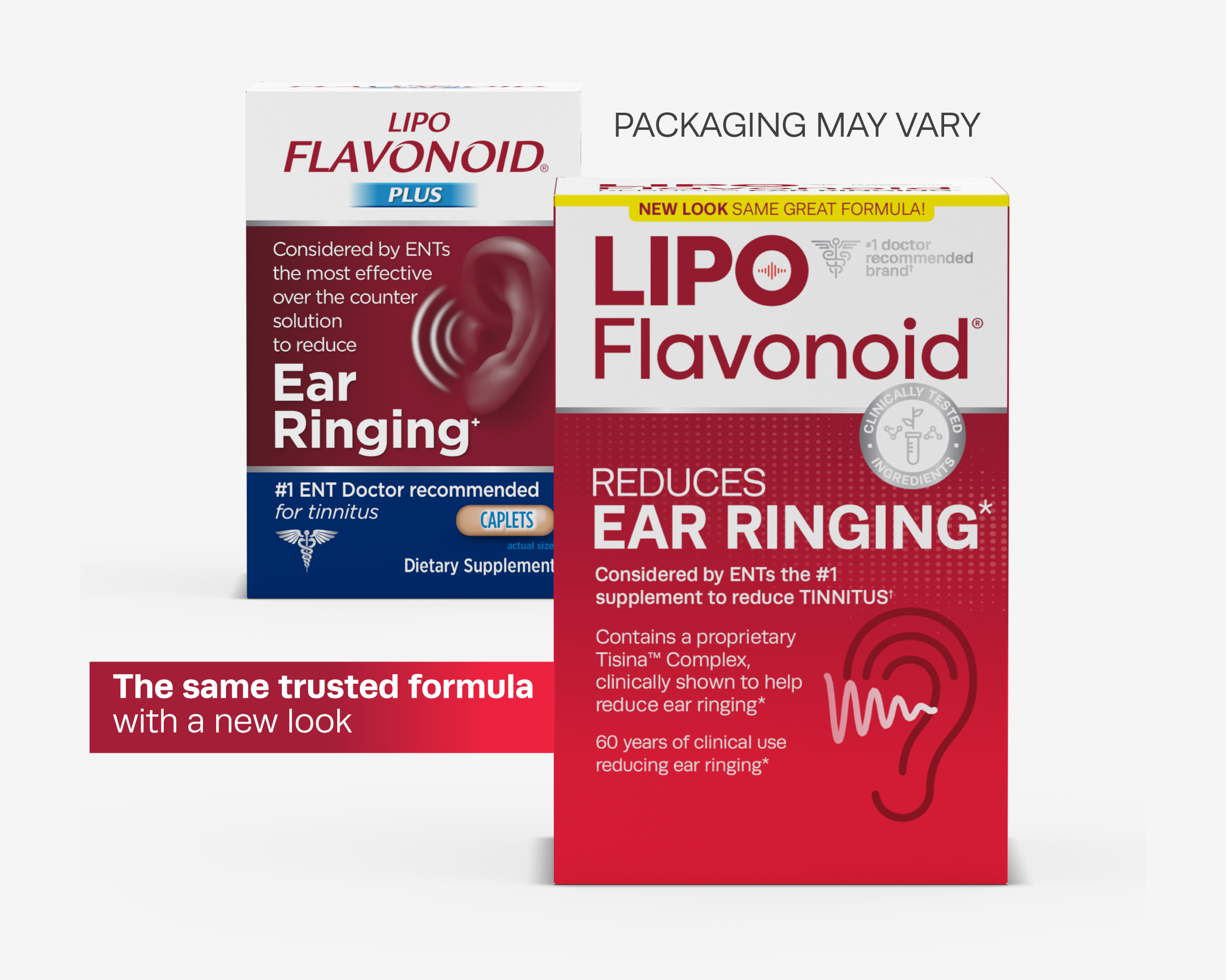 Lipo-Flavonoid Plus, Tinnitus Relief for Ear Ringing, Health Supplement, 500 Caplets, Value Size (Packaging May Vary) - image 1 of 12