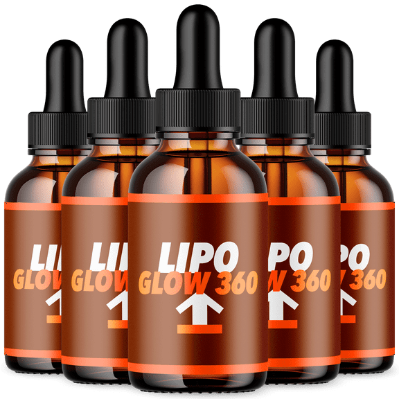Lipo Glow 360 Drops Advanced Formula Liquid Suppplement Lipoglow Natural Formula 150 Servings