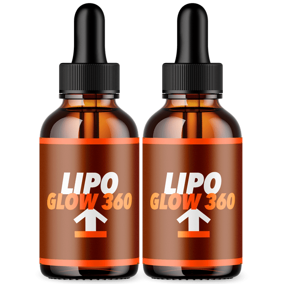 Lipo Glow 360 Drops Advanced Formula Liquid Suppplement Lipoglow Natural Formula 60 Servings