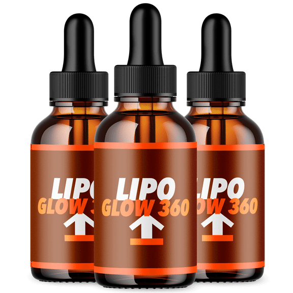 Lipo Glow 360 Drops Advanced Formula Liquid Suppplement Lipoglow Natural Formula 90 Servings