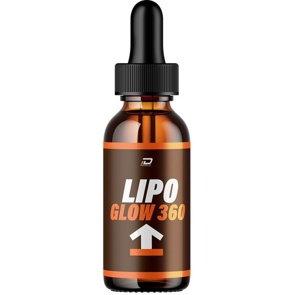 Lipo Glow 360 Drops Healthy Formula - LipoGlow 360 Liquid All Natural Healthy Levels, Extra Strength, Lipo Glow Three Sixty Reviews, 1 Pack, 1 Month Supply