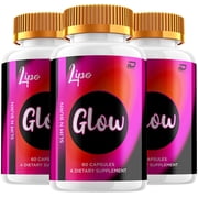 Lipo Glow Keto Capsules - LipoGlow Advanced Formula, Lipo Glow Keto Pills Maximum Strength, 3 Pack, 180 Capsules