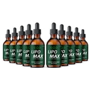 Lipo Max Liquid Supplement, LipoMax Drops, All Natural Premium Formula, Overall Wellness Extract Official Maximum Strength 60 mL per Bottle 10 Pack
