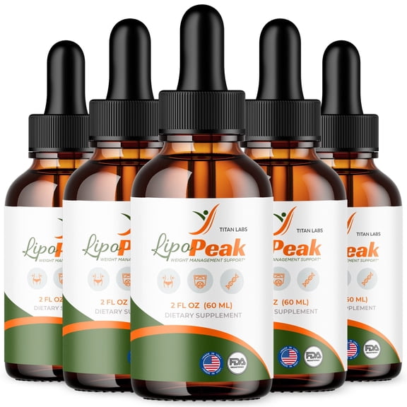 Lipo Peak Advanced Formula Drops to Support Active Lifestyle LipoPeak 150 Servings