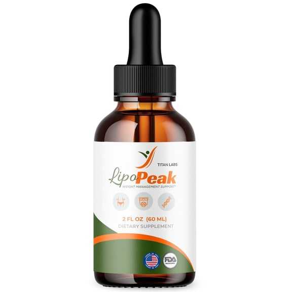 Lipo Peak Advanced Formula Drops to Support Active Lifestyle LipoPeak 30 Servings