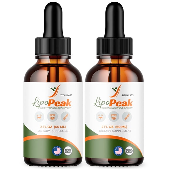 Lipo Peak Advanced Formula Drops to Support Active Lifestyle LipoPeak 60 Servings