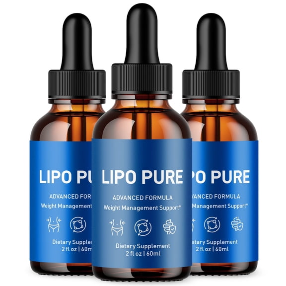 Lipo Pure Advanced Formula Drops Supporting Your Active Lifesyle Naturally LipoPure 90 Servings
