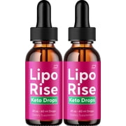 Lipo Rise Liquid Drops   LipoRise Natural Blend Healthy Organic Support, 2 Pack, 2 Month Supply