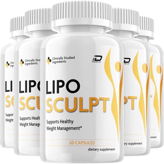 Lipo Sculpt Keto Capsules  LipoSculpt Advanced Formula, Maximum Strength, 5 Pack, 300 Capsules