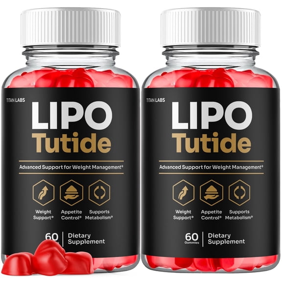 Lipo Tutide Maximum Strength ACV Gummies Advanced Apple Cider Vinegar Supplement 1000MG Formula LipoTutide 120 Gummies