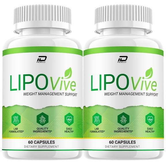 Lipo Vive Keto Capsules - LipoVive Advanced Formula, Lipo Vive Keto Pills Maximum Strength, 2 Pack, 120 Capsules