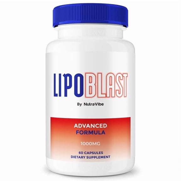 LipoBlast Natural Daily Pill Formula Designed to align with Fitness Goals, Support active Lifestyle & Body Balance | Just 2 Easy-to-Swallow Pills Daily (60 Capsules)