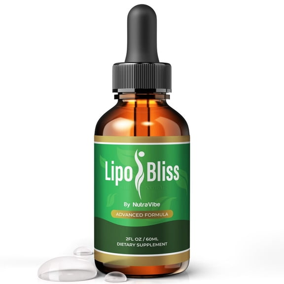 LipoBliss Natural Daily Liquid Formula Designed to Align with Fitness Goals, Support an Active Lifestyle & Body Balance | Just a Few Drops for a Fit-Focused Routine (30 Servings)