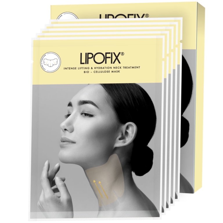 Lipofix Collagen Neck Mask, Tighten and Lift, Improves Crepey Skin