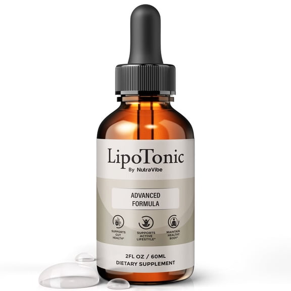LipoTonic  Natural Daily Liquid Formula Designed to Align with Fitness Goals, Support an Active Lifestyle & Body Balance | Just a Few Drops for a Fit-Focused Routine (30 Servings)
