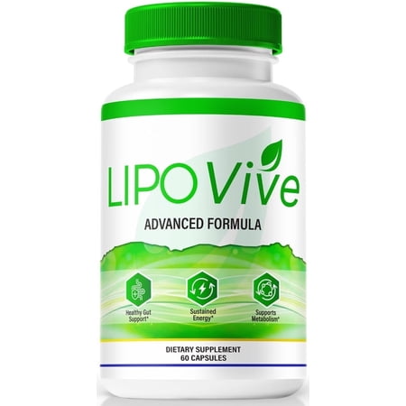 LipoVive Capsules - Lipo Vive to Support Active Lifestyle and Fitness, Keto Pills For Lasting Energy & Health, SlimSure All-Natural Formula, Official Reviews (60 Capsules)