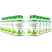 LipoVive Capsules, Maximum Strength Advanced Formula, Lipo Vive Pills Premium Supplement, All Natural Ingredients 10 Pack