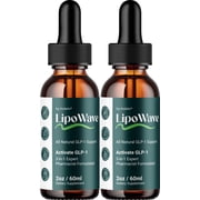 LipoWave Liquid Drops   Lipo Wave Natural Blend Healthy Organic Support, 2 Pack, 2 Month Supply