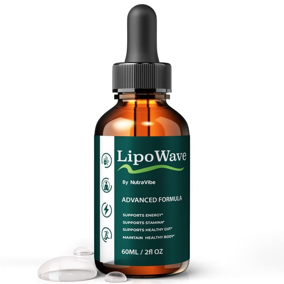LipoWave Natural Daily Liquid Formula Designed to Align with Fitness Goals, Support an Active Lifestyle & Body Balance | Just a Few Drops for a Fit-Focused Routine (30 Servings)