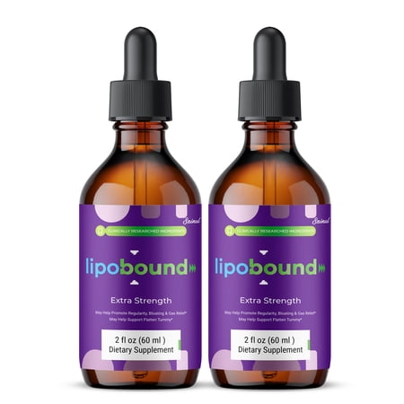 Lipobound Drops, High Potency Formula, Lipo Bound Drops Liquid Supplement, All Natural Premium Ingredients 60 ML (2 Pack)