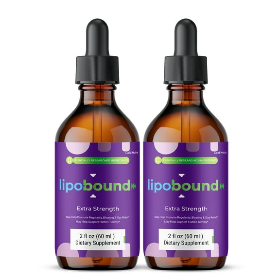Lipobound Drops Liquid Supplement, Lipo Bound Supplement, All Natural Keto Formula, Overall Wellness & Energy 60 mL per Bottle (2 Pack)