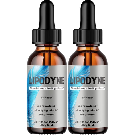 Lipodyne Liquid Drops – Lipodyne Natural Blend Healthy Organic Support, 2 Pack, 2 Month Supply