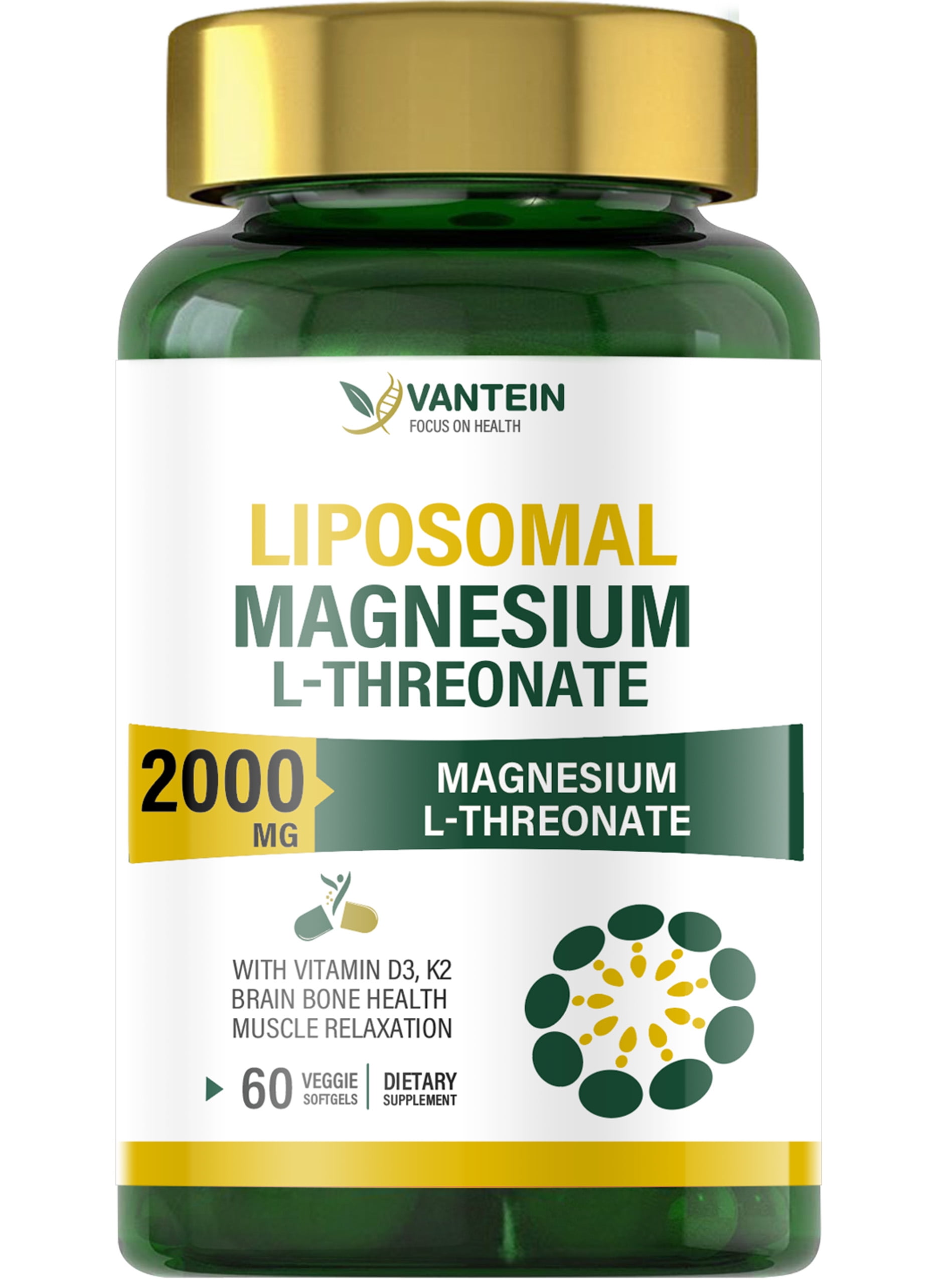 Liposomal Magnesium LThreonate Softgels 2000mg Magnesium Supplement